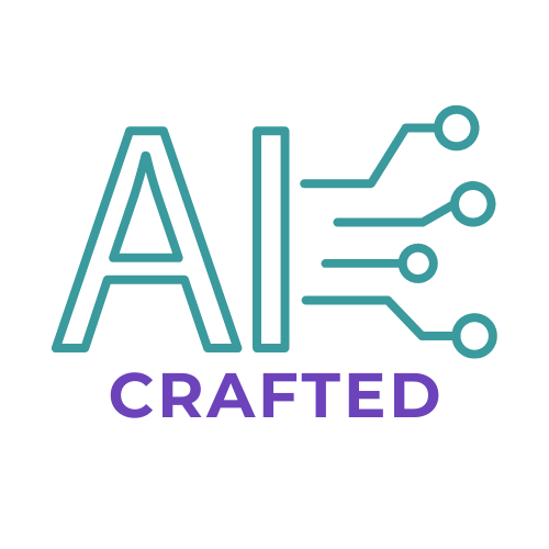 AI Crafted plain mark on white